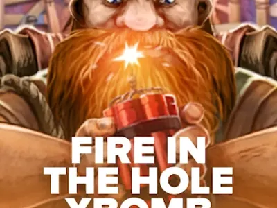 Golden Genie Casino: Fire in the Hole game by Nolimit City, RTP 96.1%